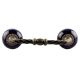 Navy Blue Ceramic Cut Bridge Handles